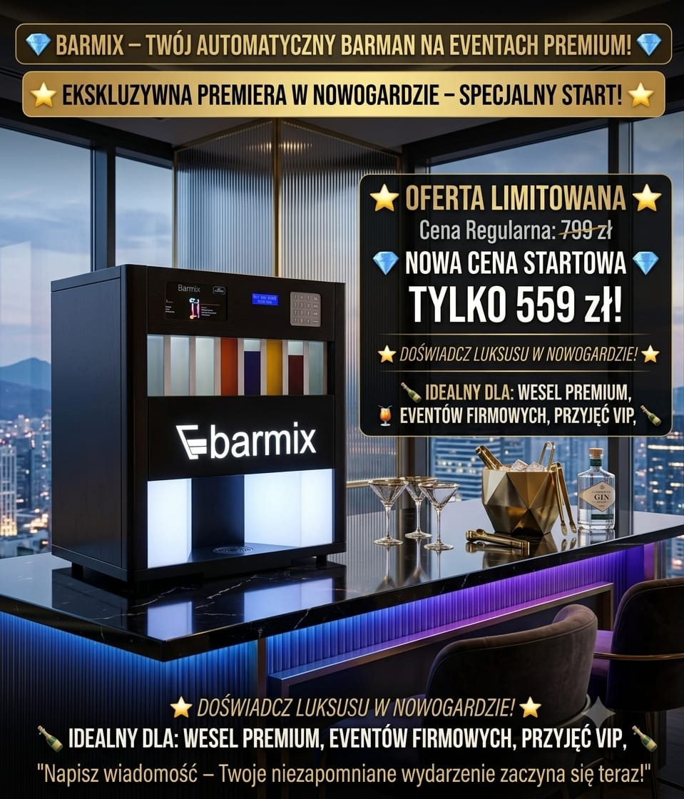 Automatyczny barman Barmix na barze